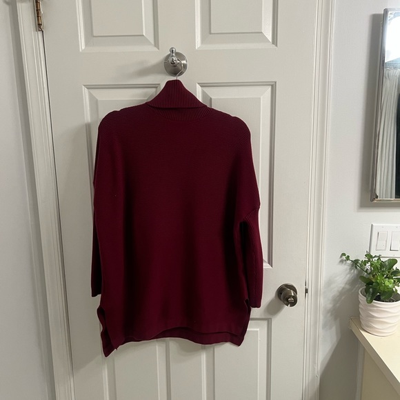 Burgandy Tunic Sweater - Picture 6 of 6